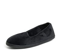 Dearfoams Rebecca Pantoufles en microfibre pour femme, Noir (noir), XX-Large