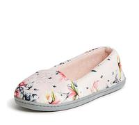 Dearfoams Rebecca Velour Closed Slipper pour Femme - Rose - Rose Dusty Pink, Large Weit