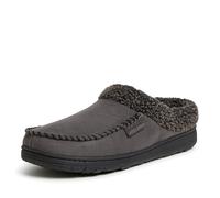 Dearfoams Sabot en microfibre avec pantoufles pour homme, Gris (trottoir.), X-Large