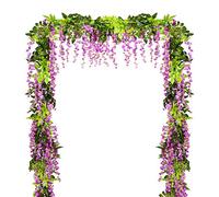 DearHouse Lot de 4 guirlandes de glycine Artificielle de 2 m en Soie à Suspendre, décoration pour Jardin, Maison, Jardin, cérémonie, Mariage, Arche Floral