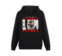 DearIrean Joaquin Guzman El Chapo s Hoody Unisex Ptinted Hoodies Long Sleeve Men's Hooded with Pocket Black M
