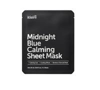 DearKlairs Masque en feuille apaisant bleu nuit 1 unité Apaisant la peau irritée et chauffée, Pour les peaux troublées et sensibles, Beauté coréenne