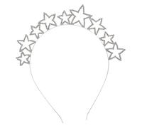 DEARMAMY 1 Bandeau Pour Cheveux Élégant Cupidon Pour Mariée Diadème Fête Couronne De Mariée Accessoires Bandeau Étoile En Doré