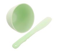 DEARMAMY 1 Ensemble Bol de masque portable soin du visage bols de masque facial bols pour le visage peau kit de bol de masque accessoire de beauté Gel de silice Green