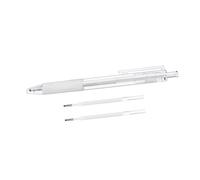 DEARMAMY 1 Ensemble crayon à sourcils étanche œil faire brosse à sourcils front maquilleur portatif stylo de tatouage utile outil de stylo de tatouage Plastique blanche