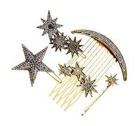 DEARMAMY 1 Ensemble D'Accessoires Pour Cheveux Rétro Peigne Latéral Pince À Cheveux Peigne Latéral Épingles À Cheveux En Forme D'Étoile Pour Décoration Barrettes À Cheveux En
