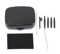 DEARMAMY 1 Ensemble De Brosses De Nettoyage Boîte De Protection Kit De Nettoyage Brosse De Nettoyage Avec Étui Kits De Brosses De Nettoyage En Pvc Noir
