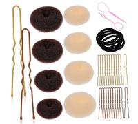 DEARMAMY 1 Ensemble De Support De Chignon Pour Cheveux Pour Femmes Accessoires Wow Donut Cheveux Beignet Bobby Donut Bun Maker Pour Chignons Kit De Chignon Petit Chignon Beignet
