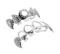 DEARMAMY 1 ensemble Dents de Vampire Décoratif avec Rhinestones Accessoires de Cosplay pour Halloween