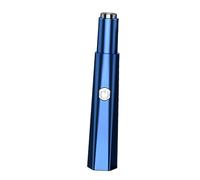 DEARMAMY 1 Ensemble nettoyeur des fosses nasales coups de cheveux tondeuse de précision coupe-poils d'oreille tondeuse à poils de nez rasoir à sourcils électrique PVC Blue