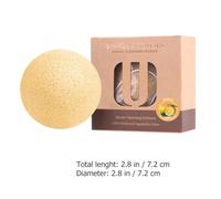 DEARMAMY 1 Éponge Nettoyante Ronde Pour Visage Nettoyante Et Démaquillante Douce Pour La Peau En Coton En Cellulose Pour Maquillage Pour Soins Peau En Farine