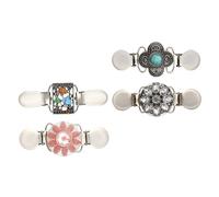 DEARMAMY 1 Jeu Agrafe De Chandail Accessoires De Déguisements Clip De Manteau Pinces À Chandail Pour Vêtements Pour Femmes Pinces Pour Col Cardigan Goupille Pinces À Cape Rétro 4 Pièces