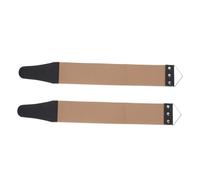 DEARMAMY 1 Jeu Ceinture À Raser Cuir Pour Barbier Boucle Accrochable Outil De Meulage Pratique Pour Rasoirs Manuels Barbershop Couleur Aléatoire 2 Pièces