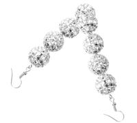 DEARMAMY 1 Paire boucles d'oreilles boule disco tenue disco femme boules à facettes Boucles d'oreilles vintage Boucles d'oreilles en résine et verre boucles d'oreilles fantaisie pour femme