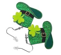 DEARMAMY 1 Paire Boucles d'oreilles Trèfle bal de goujons the holiday saint patrick day boucle d'oreille St. patrick pendants d'oreilles décors d'oreille de la saint patrick Acrylique