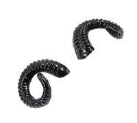 DEARMAMY 1 Paire Croissant Artificiel Cornes De Bélier Cornes De Costumes D'halloween Corne De Chèvre Cornes De Mouton Bricolage Bandeaux D'halloween Déguisements Black Peinture Plastique