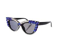 DEARMAMY 1 Paire de Lunettes Tendance en Acétate avec Strass pour Fête D'anniversaire Es pour Femmes