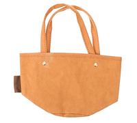 DEARMAMY 1 Pc à Main Trousse de Toilette fourre-Tout pour Femme Pochette Rangement Pochette de Rangement de Rangement Pratique de Transport de Voyage Papier Kraft lavé Beige