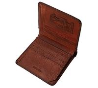 DEARMAMY 1 Pc Portefeuille Antivol Homme Détenteurs d'un Laissez-Passer De Bus Portefeuille en Fibre De Carbone Pièce De Monnaie Carte Porte-Monnaie Court Crédit Titulaire Peau De Vache