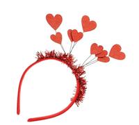 DEARMAMY 1 Pièce bandeau d'amour accessoire de costume Épingle à cheveux décor arc coups de cheveux déguisement camo deguisement fille bandeau coeur cupidon bandeaux d'amour Feutrine rouge