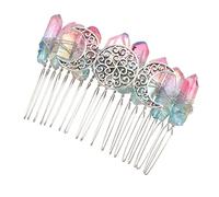 DEARMAMY 1 Pièce Peigne à cheveux Niang 20 dents démêlant Accessoires de cheveux des filles hair charms hair toppers peigne de repli couvre-chef exquis cristal Colorful