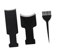 DEARMAMY 1 trousse de couleur de cheveux colorant éclairage en train de mourir planche Brillant style souligner brosse de de coiffure outil de brosse à cheveux plastique ABS Noir