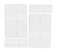 DEARMAMY 10 Jeux D’Onglets Adhésifs Double Face Inscriptibles 1 Pouce 80 Pages par Jeu Fiches Index Blanches pour Classement Prise de Notes et Organisation de Documents Scolaires et