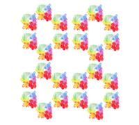 DEARMAMY 10 paires Bracelets Fleur Hawaïenne Élastiques Faits Main Accessoires pour Fête Luau Décoration Poignet Confortable Prop Photo pour Événements et Voyages