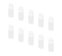 DEARMAMY 10 Pièces Boîte de Rangement Télescopique pour Forets, Plastique | Couvercle Transparent, Fentes Internes, pour Outils de Chanfreinage et Forets de Rechange