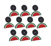 DEARMAMY 10 Pièces Broches Pastèque Créatives Alliage Lot de Épingles Fruitées pour Vêtements Sacs et Vestes Accessoires Mode Femme Cadeau Mignon Copine