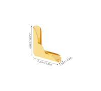 DEARMAMY 10 pièces Coins Métal pour Protection Angle Vintage pour Albums Cahiers Décoration Meuble Doré