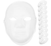 DEARMAMY 10 Pièces Masque Peint À La Main Masques Pour Hommes Masque Facial Pour Hommes Masque Complet Pour Hommes Masque Vierge À Peindre Masque Facial Masculin Vierge Masque Facial