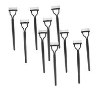 DEARMAMY 10 Pièces Peigne à Cils Métallique Brosse Séparatrice Fine pour Cils et Sourcils Outil pour Définition et Courbure sans Chaleur Compact et Portable pour Maquillage Quotidien