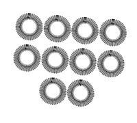 DEARMAMY 10 Pièces Peigne Rond Complet Bandeau Peigne Bouclé Cercle Peigne Rond Femme Extensible Circulaire Peignes Denté Style Bandeau Abdos Black