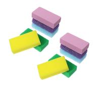 DEARMAMY 10 pièces Pumice Stone Pedicure Scrubber For Feet And Hands Ergonomic Double-sided PU Foam Remover Portable Tool For Softening Dead Skin And Corns