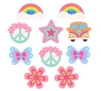 DEARMAMY 10 Pièces signet de dessin animé décoration de broche épinglette étoile broches fantaisie broche fantaisie épingle à nourrice broche pour la mode féminine broche pour l'artisanat