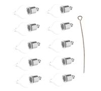 DEARMAMY 10 Pièces Souhaitant Bouteille Flacons De Parfum Rechargeables Vides Petit Avec Bouteille De Parfum Vide Couvercle Pour Bouteilles De Jus Un Verre Light Brown