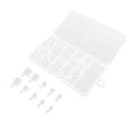 DEARMAMY 100 Pièces Armures Pour Les Pieds Conseils Pratiques Conseils D'affichage Des Ongles Pratiquer Des Conseils Sur Les Ongles Bouts D'ongle Astuces Faux Ongles Transparent Plastique