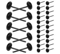 DEARMAMY 100 Pièces Glass Safety Eyes for Doll Crafts Realistic Needle Insert Animal Eyes for Stuffed Toys and Crochet