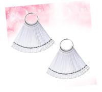 DEARMAMY 100 pièces Présentoir Ongles Transparent Bâtons Nuancier Pratique Manucure Accessoires Nail Art Entrraînement Vernis