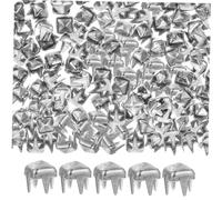 DEARMAMY 1000 pièces Rivets Métal Carrés Griffes Mini Pointes Décoratives pour DIY Vêtements Chapeaux Valises Bricolage