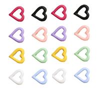 DEARMAMY 100pièces Charmes Ongles Forme De Cœur à Dos Plat Pour Nail Art Et Scrapbooking Cabochons Artisanaux