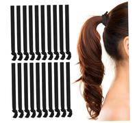 DEARMAMY 100pièces Élastiques à Cheveux Plats Antidérapants Pour Hommes Et Femmes Sans Abîmer Les Cheveux Épais Ou Bouclés Pour Coiffures Variées