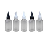 DEARMAMY 10pièces Flacons Doseurs Plastique Transparent de Pratiques et Flexibles avec Couvercle Gel pour Pigments et Récipients à Revêtement Gel Couleur Aléatoire