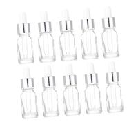 DEARMAMY 10pièces Flacons Verre Rechargeables Pour Huiles Essentielles Set De Flacons De Rangement Pratique Et Étanches