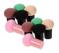 DEARMAMY 10pièces Lot De Éponges De Maquillage Type Champignon Pour Usage Humide Et Sec Outils De Beauté