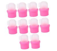 DEARMAMY 10pièces Manucure Soak off Caps Réutilisables Couvrent Dissolvant Vernis Ongles Accessoires Pédicure Pratiques