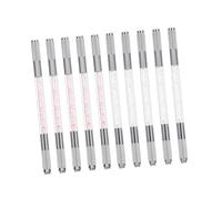 DEARMAMY 10pièces Stylo Sourcil Microblading Double Embout Lot De Stylos De Tatouage Pour Sourcils Outil De Maquillage Permanent