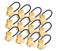 DEARMAMY 12 Pièces Bracelet Métal Brillant pour Queue de Cheval Femme Manchettes Cheveux Vintage Légères Résistantes et Confortables pour Usage Quotidien et Fêtes