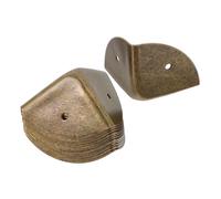 DEARMAMY 12 pièces Lot de Protections Angle Vintage Métal Coins Décoratifs pour Valises et Boîtes Bois Protège-Bords Quatre Faces pour Protection Complète